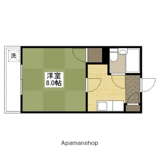 ボヌール中尾【2階】の間取り