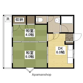ボヌール中尾【2階】の間取り