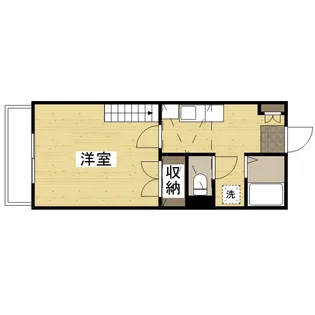 レジデンス山岡【1階】の間取り