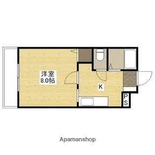 グラース中島壱番館【2階】の間取り