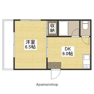 サンライズ矢賀B【1階】の間取り