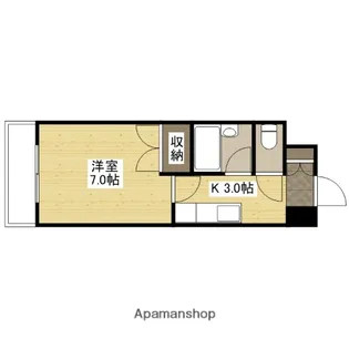 フォーリングステージ祇園新橋【505号室】の間取り