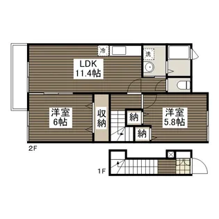 メゾン・ド・リリー【2階】の間取り