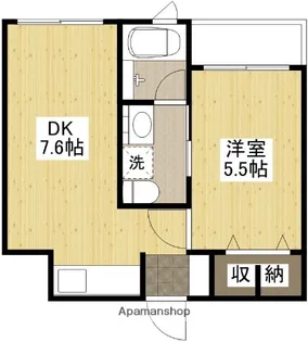 リーベ上東雲【4階】の間取り