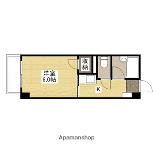 ウイング上安【5階】の間取り