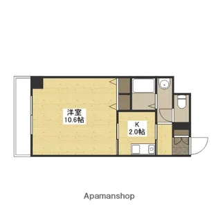 ディアメゾン十日市【4階】の間取り
