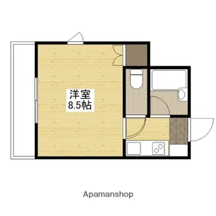 パティオス新町【4階】の間取り