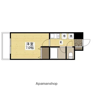 シャローム五日市【2階】の間取り