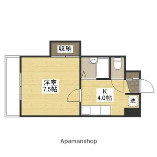ルミノーソ三篠【4階】の間取り