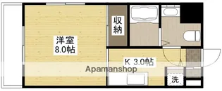 グラビスコート西原【9階】の間取り