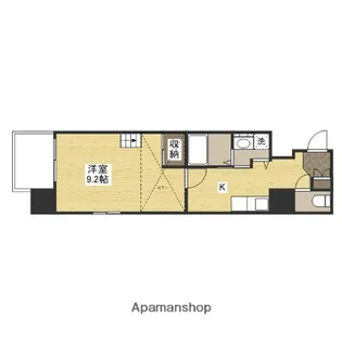 グラビスコート紙屋町【3階】の間取り