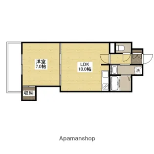 ベルパッソ平和公園【14階】の間取り