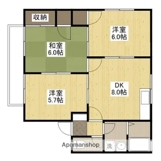 メゾン山田 B棟【1階】の間取り
