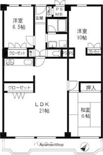3LDKの間取り画像