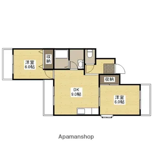 シティハイツ金屋町【7階】の間取り