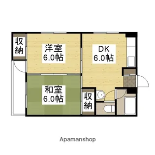 新洋社ビル【6階】の間取り