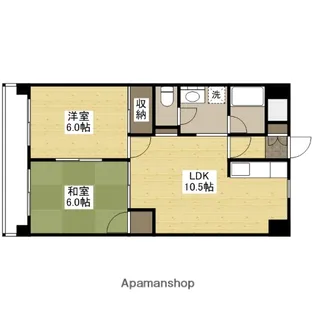 グラディール堺町【5階】の間取り