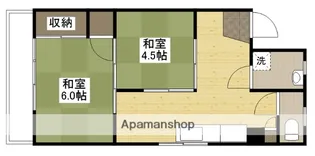 安芸コーポラス【4階】の間取り