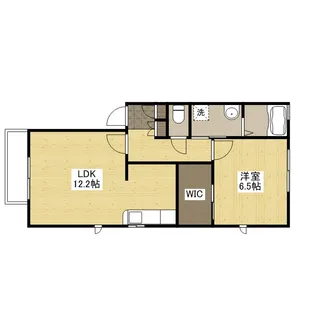 ハイライフ翠町【1階】の間取り