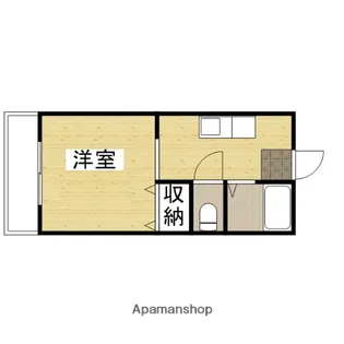 キャッスル21【201号室】の間取り