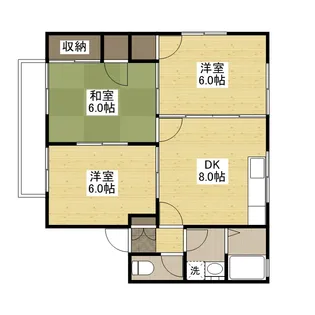 セジュール中原 B【2階】の間取り