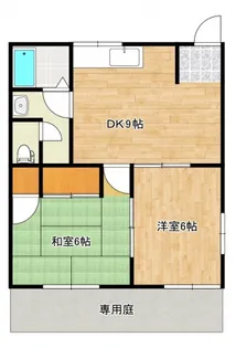 タウンハタノⅠ【1階】の間取り