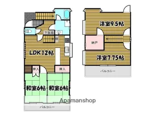 金本ビル【3.4階号室】の間取り