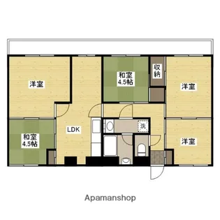 海老園春秋マンション【3階】の間取り