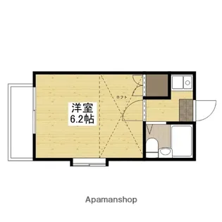 リバーサイド楽々園【102号室】の間取り