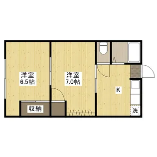 木本アパート【2階】の間取り