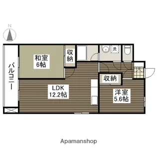 キャッスル林【604号室】の間取り