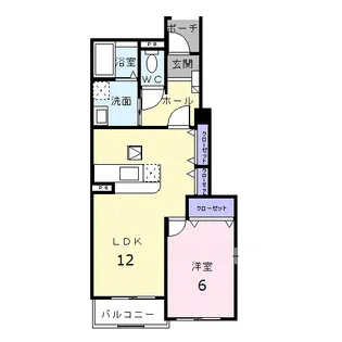 ガーデンオランジェ【1階】の間取り