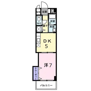 カルフ-ル緑井【2階】の間取り