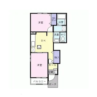 プランタンA【1階】の間取り