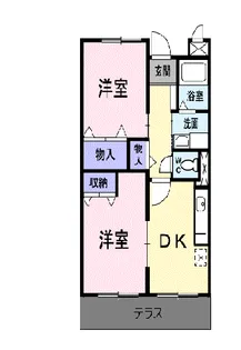 グランドハイツ深川【1階】の間取り