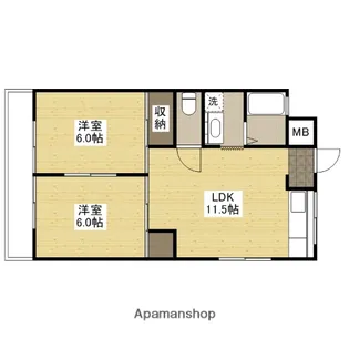 岡村ビル【3階】の間取り