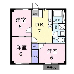 ニューシティSK【1階】の間取り