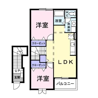 クレストールK.0【2階】の間取り