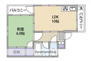 佐伯コーポ【1階】の間取り