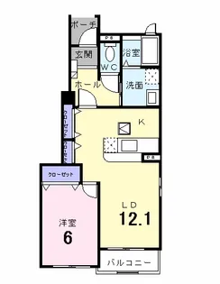 グレイトビューFUJI【1階】の間取り