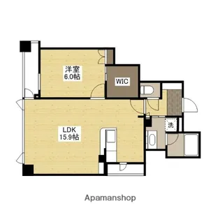 ポレスター平和大通りプレミアムレジデンス【10階】の間取り