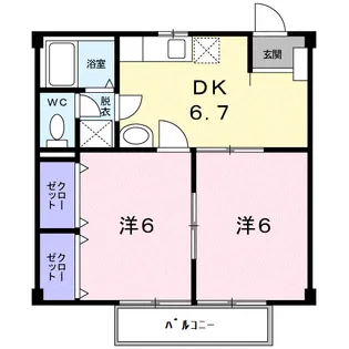 ファミール安東【2階】の間取り