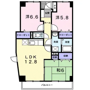 トランキルレジデンス【3階】の間取り
