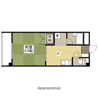 Yビル西原【4階】の間取り