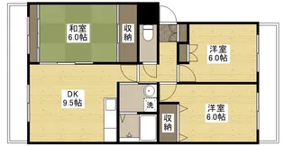 ハイネス八幡【3階】の間取り