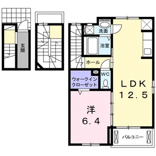 CASA KODAMA【3階】の間取り
