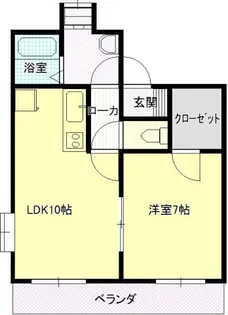 コーポA&H【302号室号室】の間取り