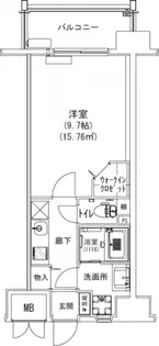 コンフォート東白島【803号室号室】の間取り