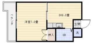エクセルコート太田川【604号室号室】の間取り