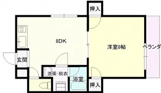 ノーブル平和大通り【902号室号室】の間取り